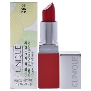 NIB, Clinique Pop Matte Lip (Ruby Pop), Full Size